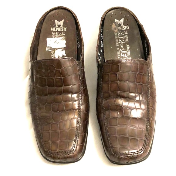 brown loafer slides